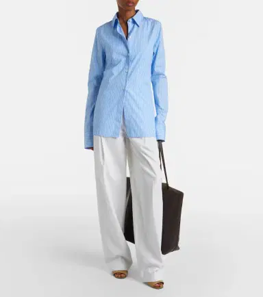 Toteme Striped cotton poplin shirt | Thumbnail 3 Toteme Striped cotton poplin shirt | Thumbnail 3
