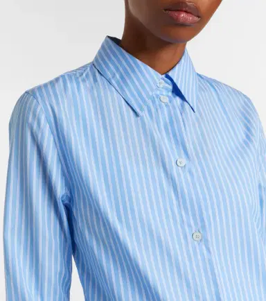 Toteme Striped cotton poplin shirt | Thumbnail 4 Toteme Striped cotton poplin shirt | Thumbnail 4