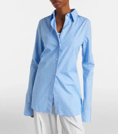 Toteme Striped cotton poplin shirt | Thumbnail 6 Toteme Striped cotton poplin shirt | Thumbnail 6
