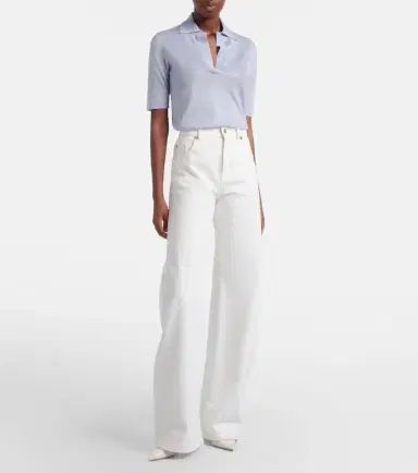 Gabriela Hearst Casius cashmere and silk polo shirt | Thumbnail 4 Gabriela Hearst Casius cashmere and silk polo shirt | Thumbnail 4