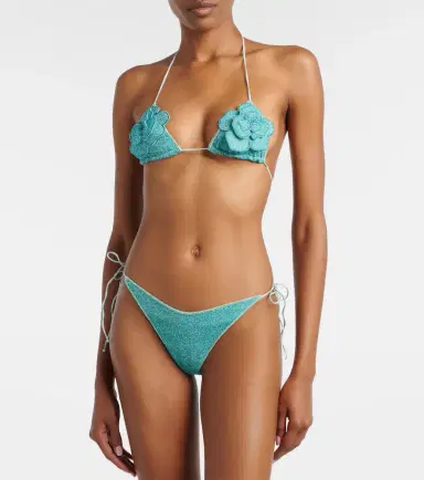 Oséree Oséree Lumière floral-appliqué bikini | Thumbnail 2 Oséree Oséree Lumière floral-appliqué bikini | Thumbnail 2