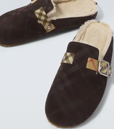 Burberry Urchin shearling-lined suede clogs | Thumbnail 3 Burberry Urchin shearling-lined suede clogs | Thumbnail 3