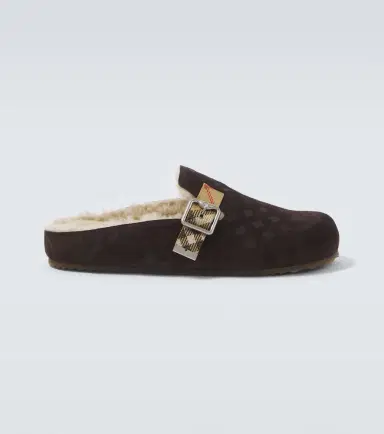 Burberry Urchin shearling-lined suede clogs | Thumbnail 4 Burberry Urchin shearling-lined suede clogs | Thumbnail 4