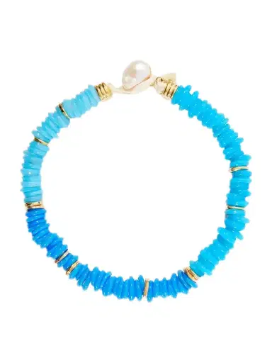 Lizzie Fortunato Lita Gold-plated Quartz, Pearl And Cord Beaded Necklace | Thumbnail 1 Lizzie Fortunato Lita Gold-plated Quartz, Pearl And Cord Beaded Necklace | Thumbnail 1