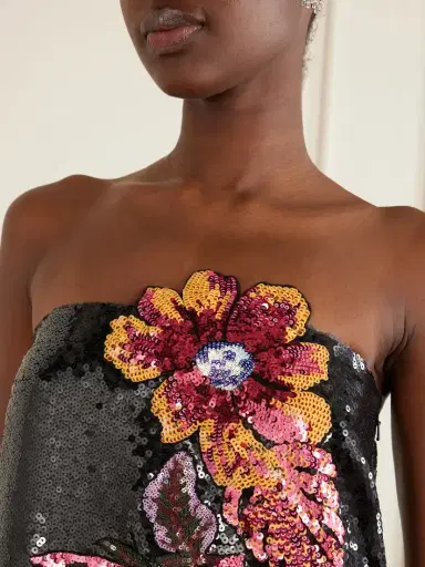 Dima Ayad Sequined Organza Gown | Thumbnail 4 Dima Ayad Sequined Organza Gown | Thumbnail 4