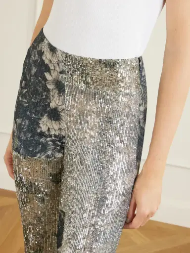 Maison Margiela Sequined Patchwork Jersey Straight-leg Pants | Thumbnail 5 Maison Margiela Sequined Patchwork Jersey Straight-leg Pants | Thumbnail 5