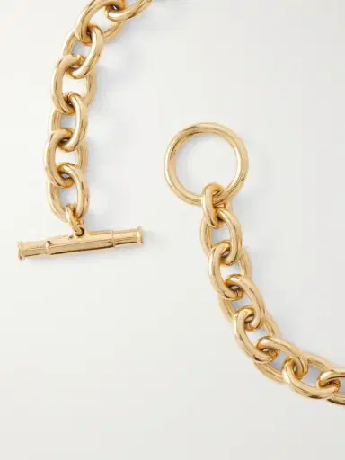 Chloé tone And Leather Necklace | Thumbnail 3 Chloé tone And Leather Necklace | Thumbnail 3