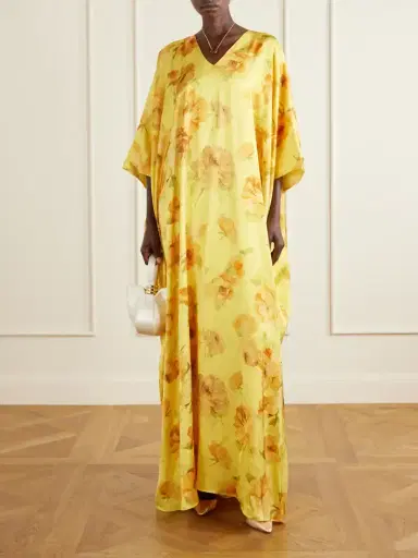 Dima Ayad Floral-print Satin Gown | Thumbnail 2 Dima Ayad Floral-print Satin Gown | Thumbnail 2