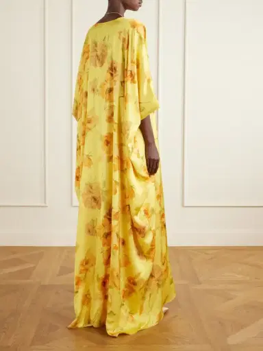 Dima Ayad Floral-print Satin Gown | Thumbnail 3 Dima Ayad Floral-print Satin Gown | Thumbnail 3