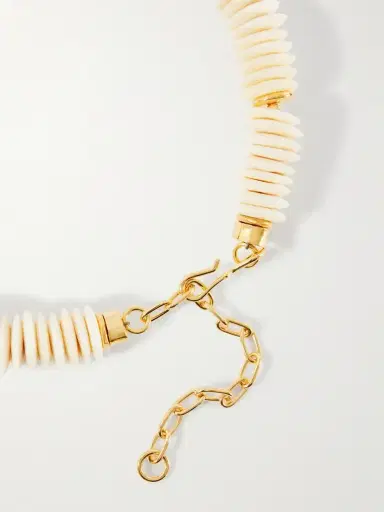 Lizzie Fortunato Marisol Gold-plated Bone, Glass And Chrysoprase Beaded Necklace | Thumbnail 3 Lizzie Fortunato Marisol Gold-plated Bone, Glass And Chrysoprase Beaded Necklace | Thumbnail 3