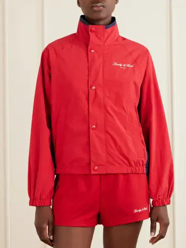 Sporty & Rich Logo-embroidered Shell Jacket | Thumbnail 3 Sporty & Rich Logo-embroidered Shell Jacket | Thumbnail 3