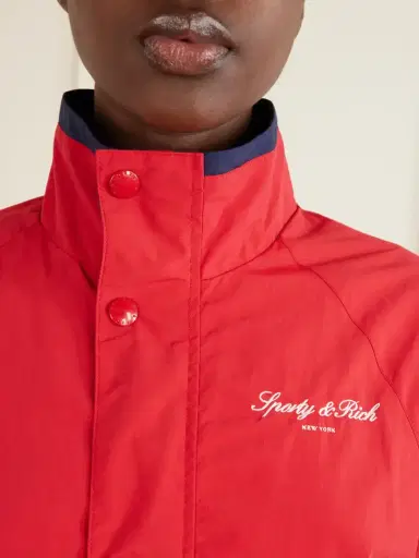 Sporty & Rich Logo-embroidered Shell Jacket | Thumbnail 5 Sporty & Rich Logo-embroidered Shell Jacket | Thumbnail 5