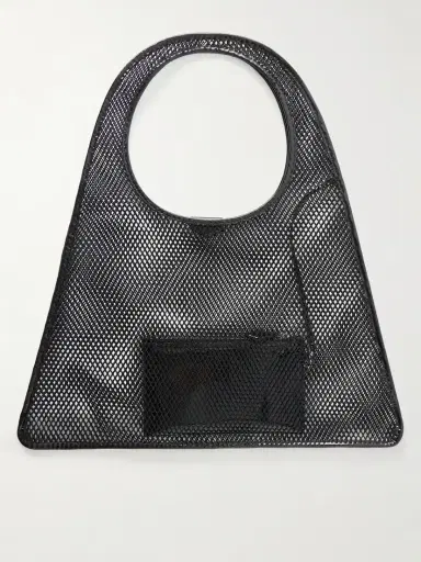 Alaïa Leather-trimmed Crocheted Shoulder Bag | Thumbnail 3 Alaïa Leather-trimmed Crocheted Shoulder Bag | Thumbnail 3