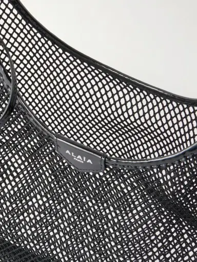 Alaïa Leather-trimmed Crocheted Shoulder Bag | Thumbnail 5 Alaïa Leather-trimmed Crocheted Shoulder Bag | Thumbnail 5