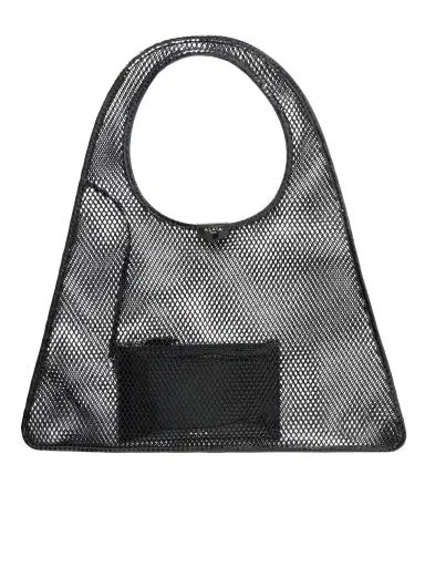 Alaïa Leather-trimmed Crocheted Shoulder Bag | Thumbnail 1 Alaïa Leather-trimmed Crocheted Shoulder Bag | Thumbnail 1