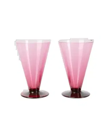 Emporio Sirenuse Small Coloured Stemmed Glass Set of 2 | Thumbnail 1 Emporio Sirenuse Small Coloured Stemmed Glass Set of 2 | Thumbnail 1