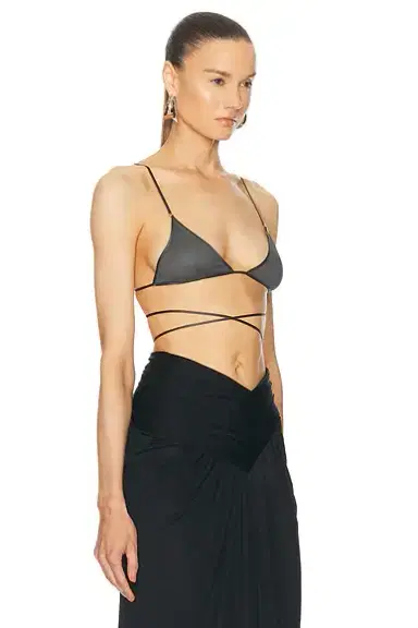 Saint Laurent Triangle Bralette | Thumbnail 2 Saint Laurent Triangle Bralette | Thumbnail 2