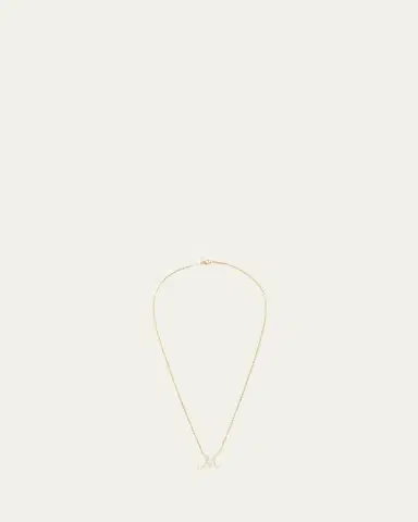 Lana 14K Gold Small Flawless Malibu Diamond Initial Necklace, A | Thumbnail 3 Lana 14K Gold Small Flawless Malibu Diamond Initial Necklace, A | Thumbnail 3