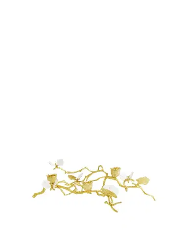 Michael Aram Butterfly Ginkgo White & Gold Low Candleholders | Thumbnail 1 Michael Aram Butterfly Ginkgo White & Gold Low Candleholders | Thumbnail 1