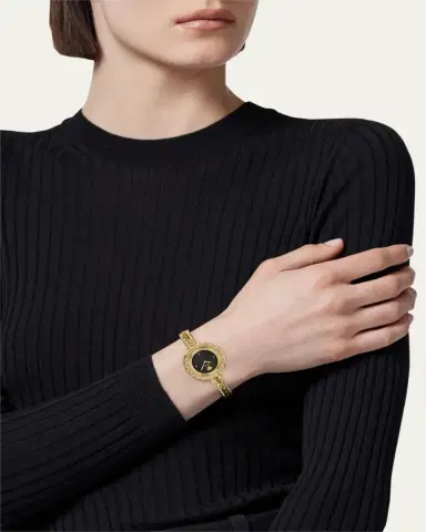 Versace 28mm La Greca Bangle Bracelet Watch with Diamonds | Thumbnail 2 Versace 28mm La Greca Bangle Bracelet Watch with Diamonds | Thumbnail 2