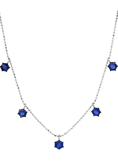 Graziela Gems 18K Blue Sapphire Floating Necklace | Thumbnail 3 Graziela Gems 18K Blue Sapphire Floating Necklace | Thumbnail 3