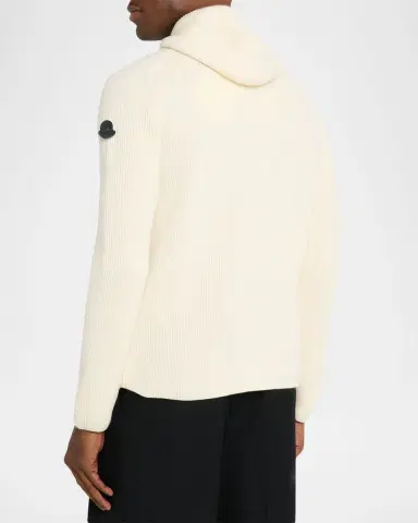 Moncler Genius x JIL SANDER Men 's Wool Rib Hoodie | Thumbnail 3 Moncler Genius x JIL SANDER Men 's Wool Rib Hoodie | Thumbnail 3