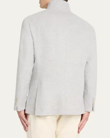Brunello Cucinelli Men's Cashmere Blazer-Style Coat | Thumbnail 3 Brunello Cucinelli Men's Cashmere Blazer-Style Coat | Thumbnail 3
