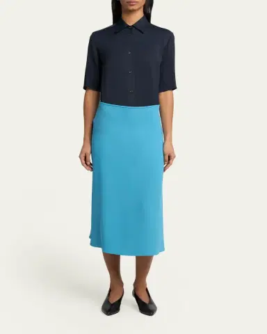 Jil Sander Viscose Bias Midi Skirt | Thumbnail 2 Jil Sander Viscose Bias Midi Skirt | Thumbnail 2