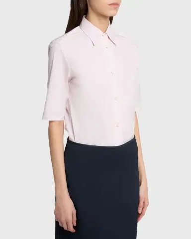 Jil Sander Elbow-Sleeve Slim Button-Down Shirt | Thumbnail 4 Jil Sander Elbow-Sleeve Slim Button-Down Shirt | Thumbnail 4