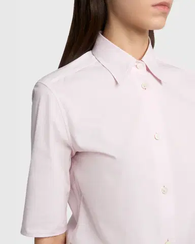 Jil Sander Elbow-Sleeve Slim Button-Down Shirt | Thumbnail 5 Jil Sander Elbow-Sleeve Slim Button-Down Shirt | Thumbnail 5