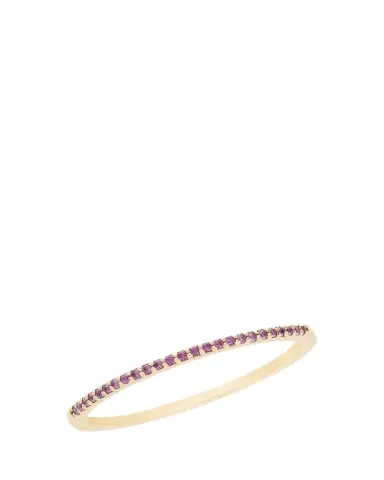 Lana Thin Pink Sapphire Stack Ring, Size 7 | Thumbnail 1 Lana Thin Pink Sapphire Stack Ring, Size 7 | Thumbnail 1