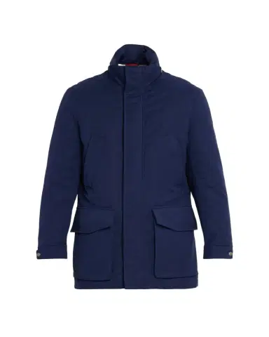 Brunello Cucinelli Men's Water-Resistant Flap-Pocket Field Jacket | Thumbnail 1 Brunello Cucinelli Men's Water-Resistant Flap-Pocket Field Jacket | Thumbnail 1