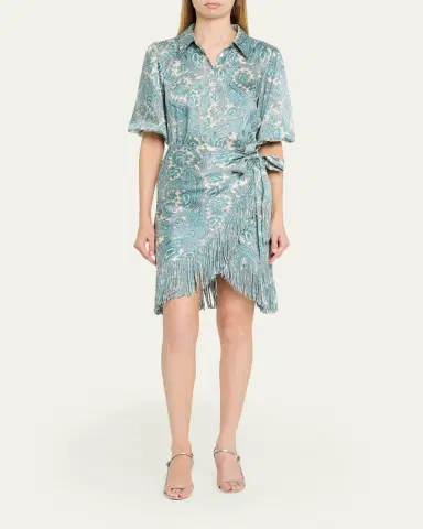 Cinq à Sept Hendrix Paisley Mini Shirtdress | Thumbnail 2 Cinq à Sept Hendrix Paisley Mini Shirtdress | Thumbnail 2