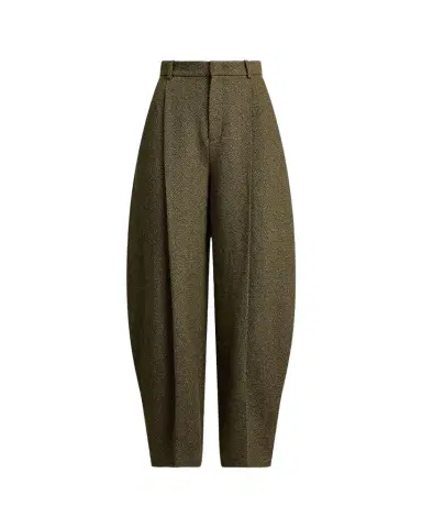 Ralph Lauren Collection Herringbone Barrel-Leg Trousers | Thumbnail 1 Ralph Lauren Collection Herringbone Barrel-Leg Trousers | Thumbnail 1