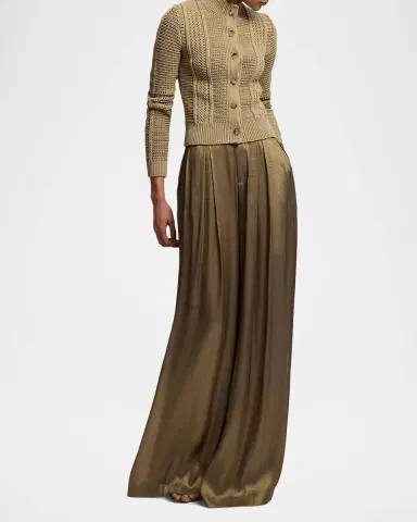 Ralph Lauren Collection Cotton-Blend Mockneck Cardigan | Thumbnail 2 Ralph Lauren Collection Cotton-Blend Mockneck Cardigan | Thumbnail 2