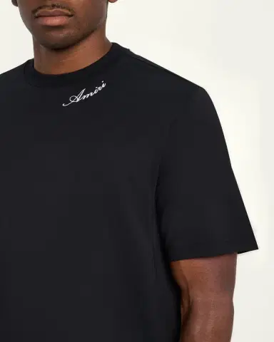 AMIRI Men's Cotton and Modal Logo-Crewneck T-Shirt | Thumbnail 5 AMIRI Men's Cotton and Modal Logo-Crewneck T-Shirt | Thumbnail 5