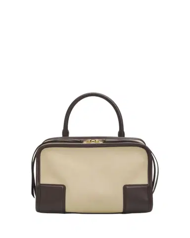 Loewe Amazona 180 Top-Handle Bag in Suede & Leather | Thumbnail 1 Loewe Amazona 180 Top-Handle Bag in Suede & Leather | Thumbnail 1