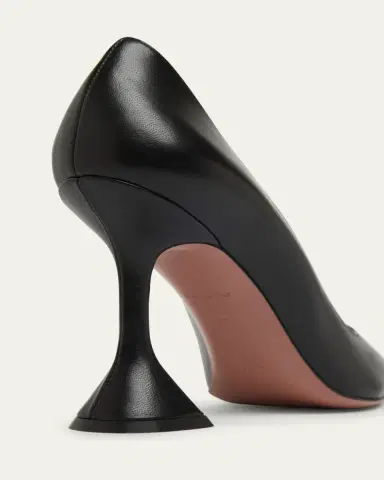 Amina Muaddi Ami Pointed Leather Pumps | Thumbnail 5 Amina Muaddi Ami Pointed Leather Pumps | Thumbnail 5