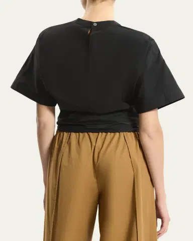 Theory Boxy Tie-Front Top | Thumbnail 3 Theory Boxy Tie-Front Top | Thumbnail 3