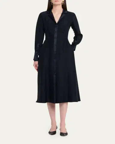 Jason Wu Collection Washed Twill Layered Midi Shirtdress | Thumbnail 2 Jason Wu Collection Washed Twill Layered Midi Shirtdress | Thumbnail 2