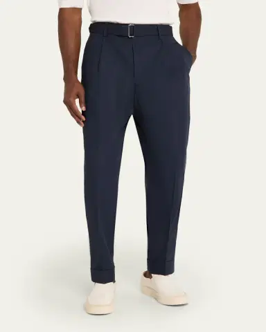 OFFICINE GÉNÉRALE Hugo Cotton Poplin Tailored Pants | Thumbnail 4 OFFICINE GÉNÉRALE Hugo Cotton Poplin Tailored Pants | Thumbnail 4