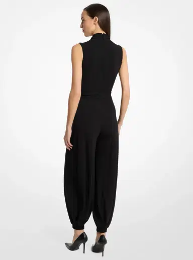 Michael Kors Collection Matte Jersey Sarouel Jumpsuit | Thumbnail 2 Michael Kors Collection Matte Jersey Sarouel Jumpsuit | Thumbnail 2