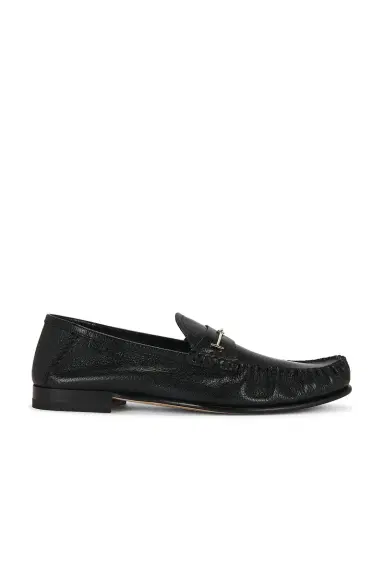 Tom Ford Shiny Goat Leather Double T Hardware Ripley Loafer | Thumbnail 1 Tom Ford Shiny Goat Leather Double T Hardware Ripley Loafer | Thumbnail 1