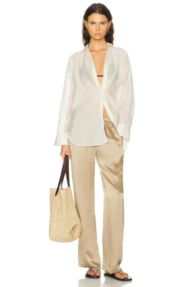 By Malene Birger Derris Soft Organza Top | Thumbnail 4 By Malene Birger Derris Soft Organza Top | Thumbnail 4