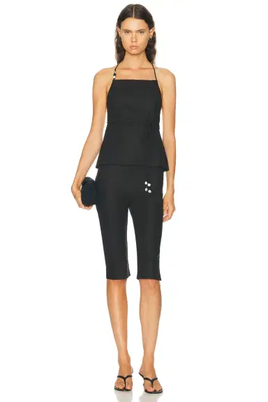 L'Academie Anaia Linen Capri Pant | Thumbnail 5 L'Academie Anaia Linen Capri Pant | Thumbnail 5