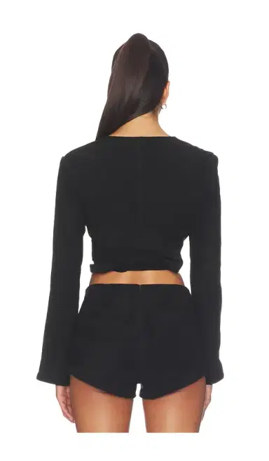 Understated Leather x REVOLVE Long Sleeve Wrap Top | Thumbnail 3 Understated Leather x REVOLVE Long Sleeve Wrap Top | Thumbnail 3