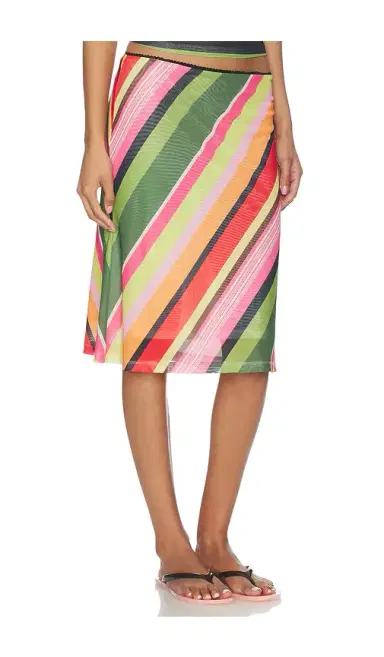 With Harper Lu Mesh Midi Skirt | Thumbnail 2 With Harper Lu Mesh Midi Skirt | Thumbnail 2