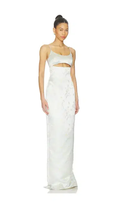 SAU LEE Constance Jacquard Gown | Thumbnail 2 SAU LEE Constance Jacquard Gown | Thumbnail 2