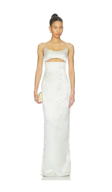 SAU LEE Constance Jacquard Gown | Thumbnail 1 SAU LEE Constance Jacquard Gown | Thumbnail 1