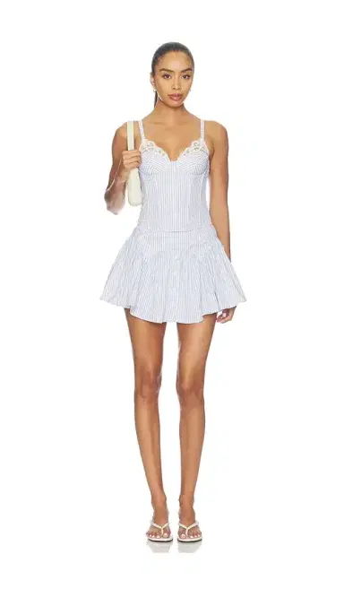 Fleur du Mal Poplin Garter Skort | Thumbnail 5 Fleur du Mal Poplin Garter Skort | Thumbnail 5